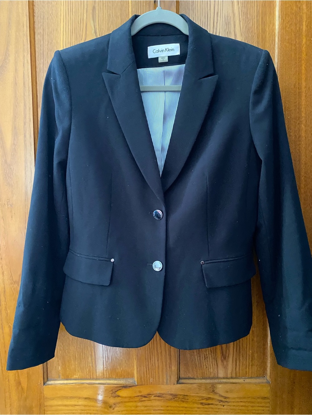 Calvin Klein Navy Tailored Blazer